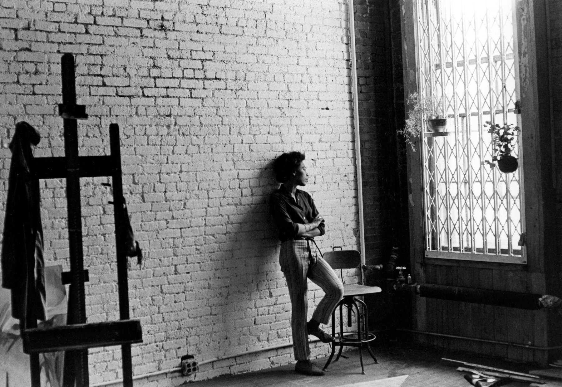 Vivian E. Browne in her studio, 1974