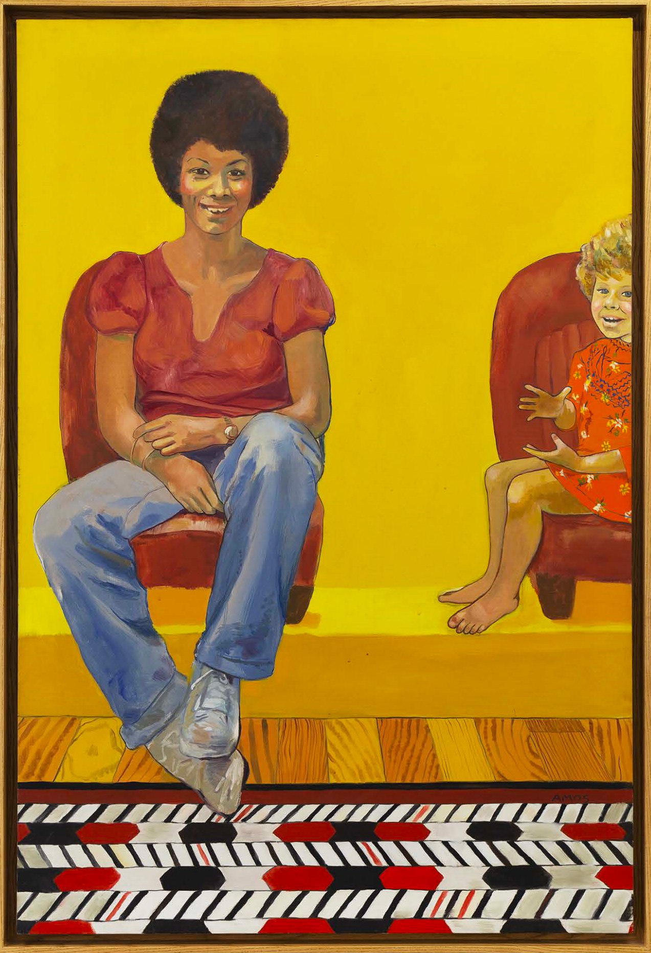 Emma Amos, Eva the Babysitter, 1973